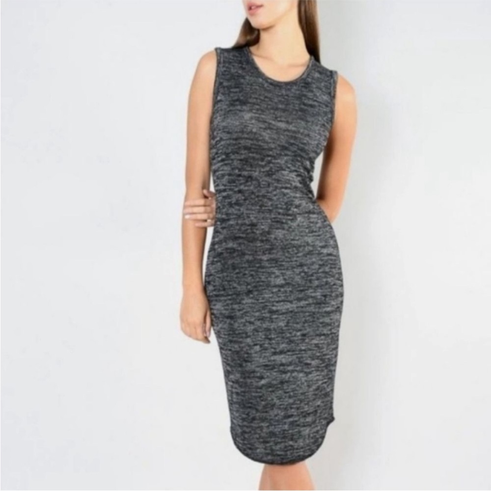 ◾️Aritzia Wilfred Free Bruni Gray Space Dye Sleeveless Dress
